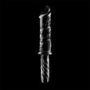 Nebula series by ibiza - modello 24 dildo in vetro borosilicato trasparente 28.5 cm -o- 5 cm