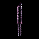 Nebula series by ibiza - modello 24 dildo in vetro borosilicato rosa 28.5 cm -o- 5 cm