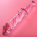 Nebula series by ibiza - modello 24 dildo in vetro borosilicato rosa 28.5 cm -o- 5 cm
