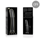 Nebula series by ibiza - modello 9 dildo in vetro borosilicato trasparente 15.5 cm -o- 2.5 cm