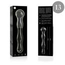 Nebula series by ibiza - modello 13 dildo in vetro borosilicato trasparente 18 cm -o- 3.5 cm