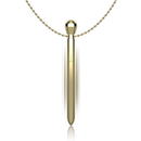Ibiza - stimolatore clit pocket collana caricatore usb 12 modalit di vibrazione dorato 12,2 x 1,5