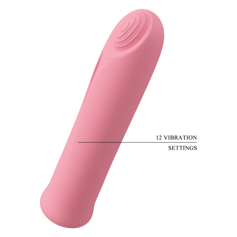 Pretty love - vibratore curtis mini super power 12 vibrazioni in silicone rosa-7