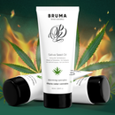 Bruma - gel scorrevole all''olio di semi di sativa scaldante gusto cannabis 100 ml