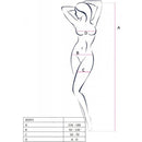 Passion - bs095 bodystocking rojo talla unica