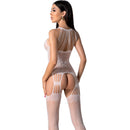 Passion - bs095 bodystocking blanco talla unica