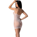Passion - bs096 bodystocking blanco talla unica