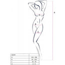 Passion - bs099 bodystocking negro talla unica
