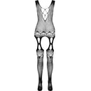 Passion - bs099 bodystocking negro talla unica