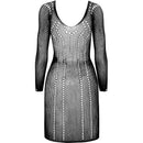 Passion - bs101 bodystocking negro talla unica