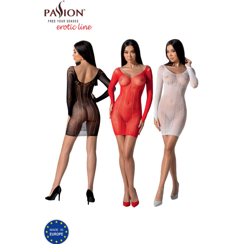 Passion - bs101 bodystocking negro talla unica