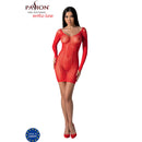 Passion - bs101 bodystocking rojo talla unica