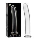 Nebula series by ibiza - modello 8 dildo in vetro borosilicato trasparente 14.5 cm -o- 2 cm