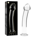 Nebula series by ibiza - modello 11 dildo in vetro borosilicato trasparente 16 cm -o- 3 cm