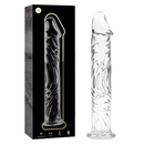 Nebula series by ibiza - modello 12 dildo in vetro borosilicato trasparente 17 cm -o- 3.5 cm