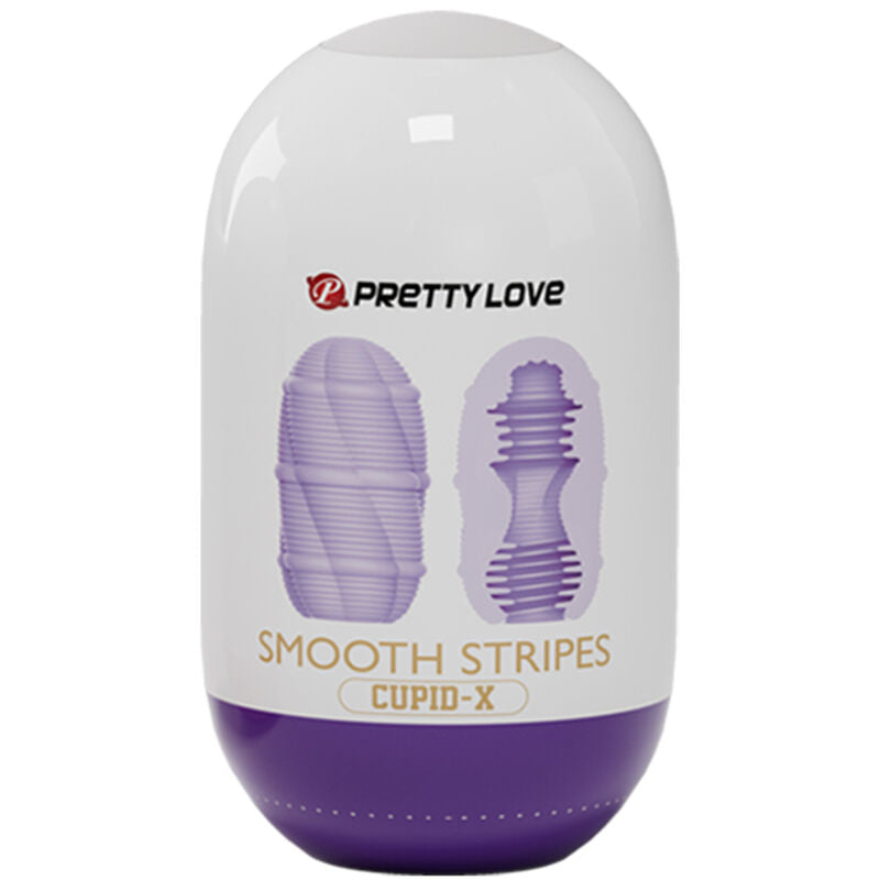 Pretty love - uovo masturbatore cupido a strisce lisce-2