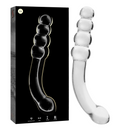 Nebula series by ibiza - modello 14 dildo in vetro borosilicato trasparente 18.5 cm -o- 3 cm