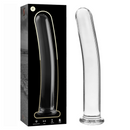 Nebula series by ibiza - modello 17 dildo in vetro borosilicato trasparente 18.5 cm -o- 3 cm
