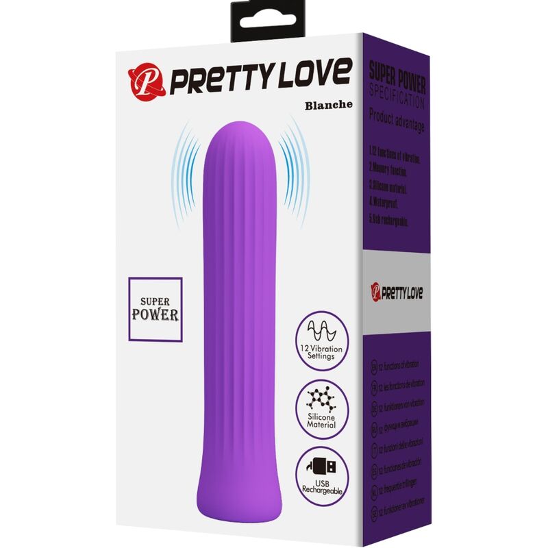 Pretty love - blanche vibratore stimolatore lilla-7