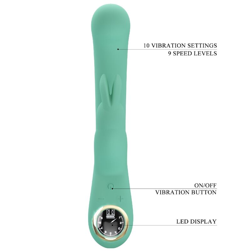 Pretty love - vibratore lamar rabbit e punto g verde-7