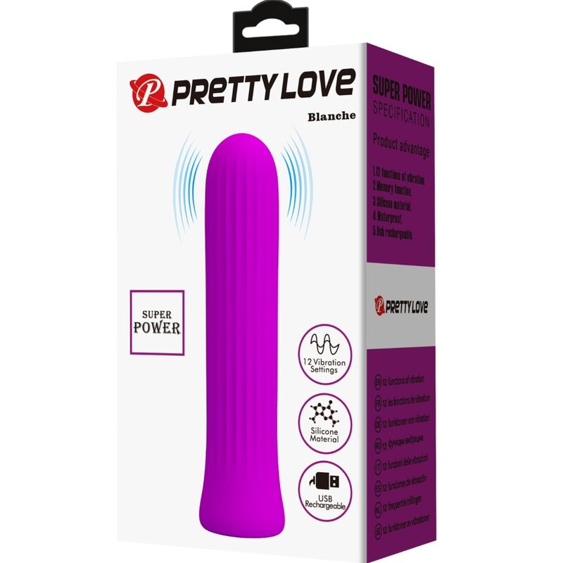 Pretty love - blanche vibratore stimolatore rosa-6