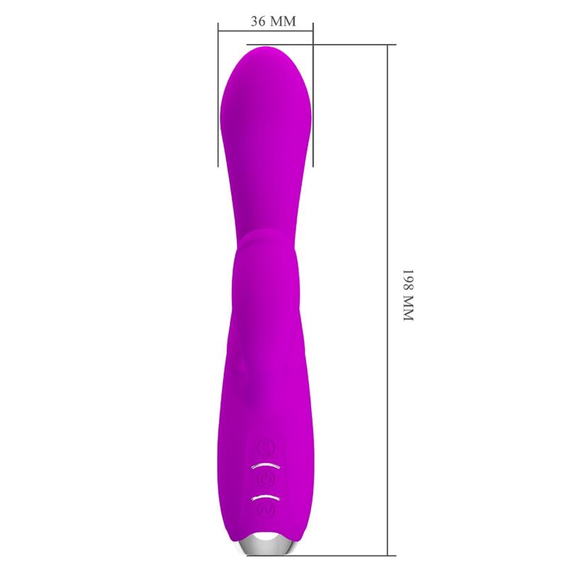 Pretty love - vibratore ricaricabile gloria rabbit-viola impermeabile-6