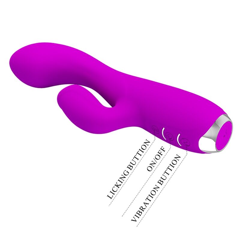 Pretty love - vibratore ricaricabile gloria rabbit-viola impermeabile-7