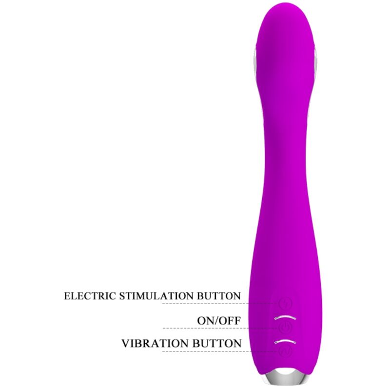 Pretty love - vibratore elettroshock ricaricabile hector impermeabile viola-5