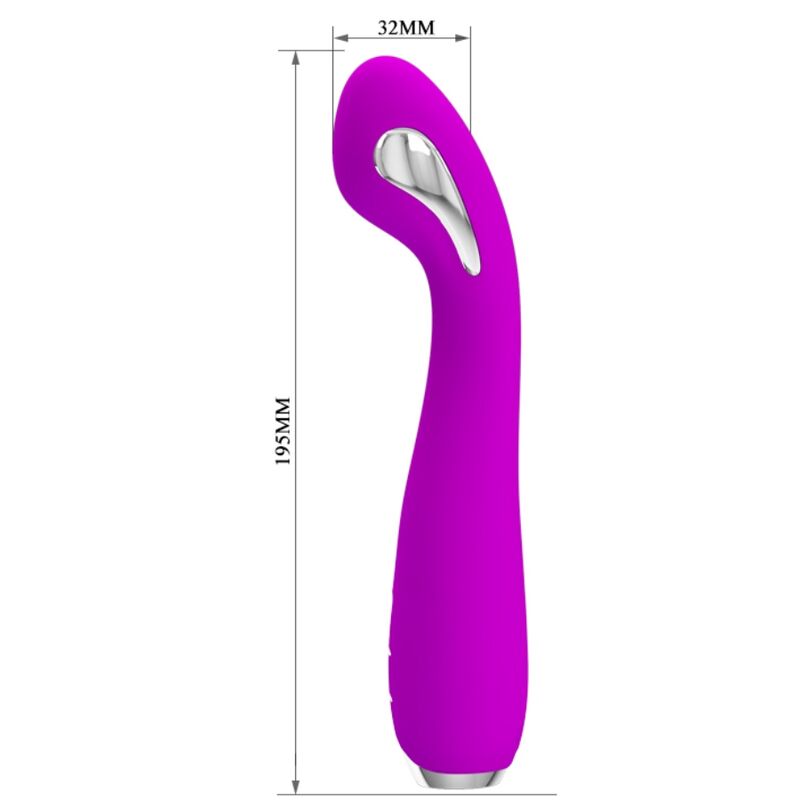 Pretty love - vibratore elettroshock ricaricabile hector impermeabile viola-4