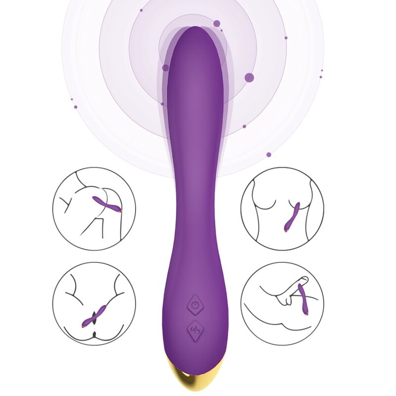 Armony - vibratore flamingo multiposizione viola-3