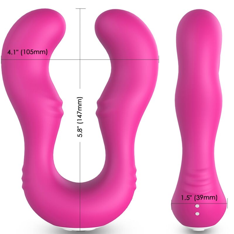 Armony - vibratore seraph doppio telecomando fucsia-2