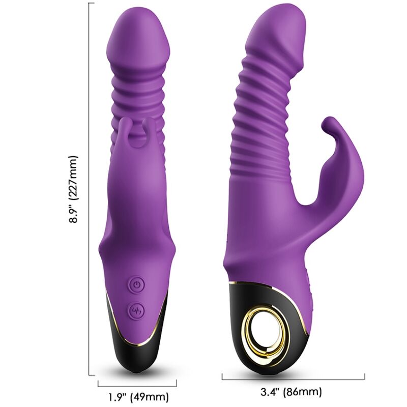 Armony - vibratore zing dildo coniglio viola-2