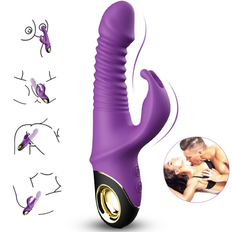 Armony - vibratore zing dildo coniglio viola-1