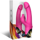 Armony - meteror dildo vibratore rabbit rotator fucsia-4