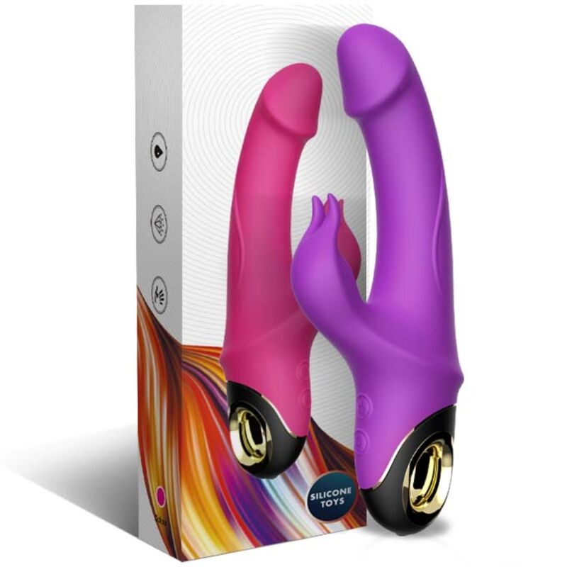 Armony - vibratore dildo meteror rabbit rotator viola-4