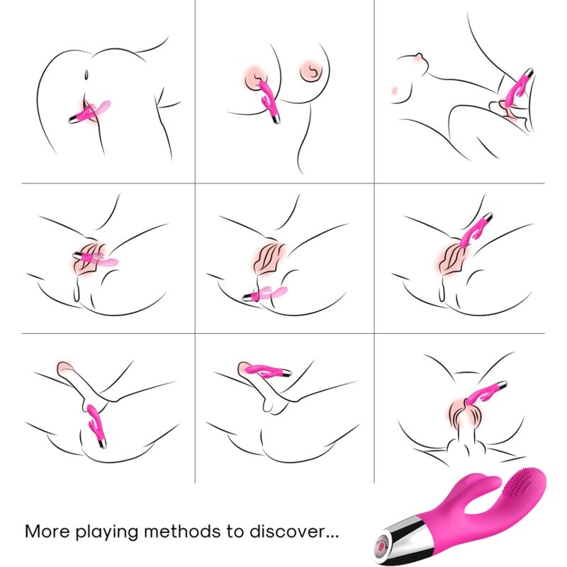 Armony - vibratore coniglio fucsia-1