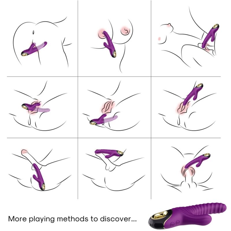 Armony - vibratore eternity in silicone viola-1