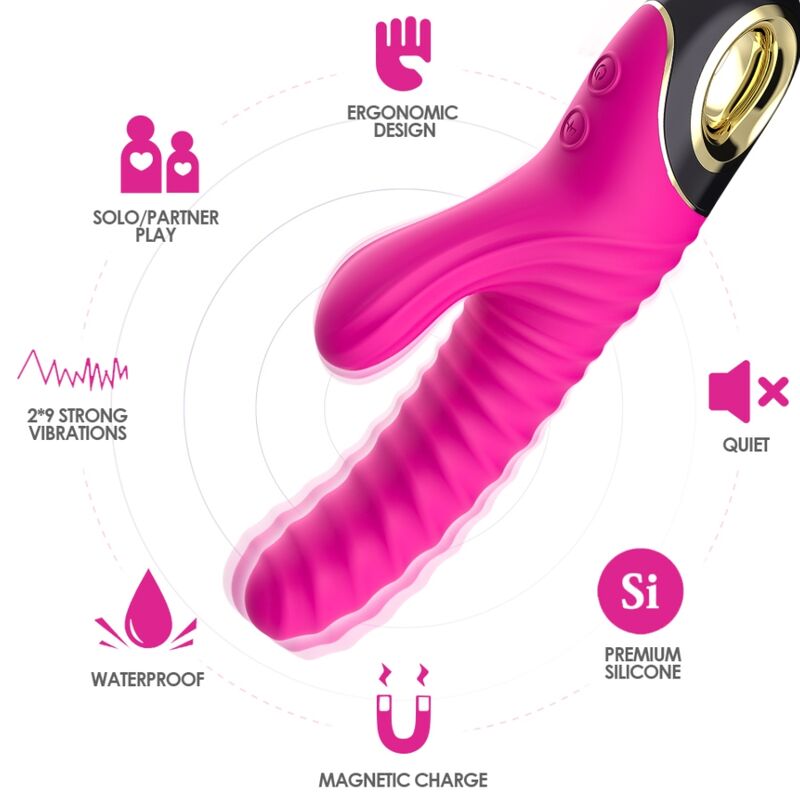 Armony - vibratore eternity in silicone fucsia-2