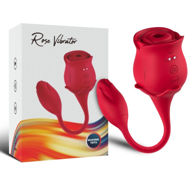 Armony - leccatura vibrante del clitoride rosa e vibratore rosso