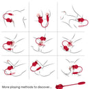 Armony - clitorite vibrante leccata di rosa e vibratore rosso-4