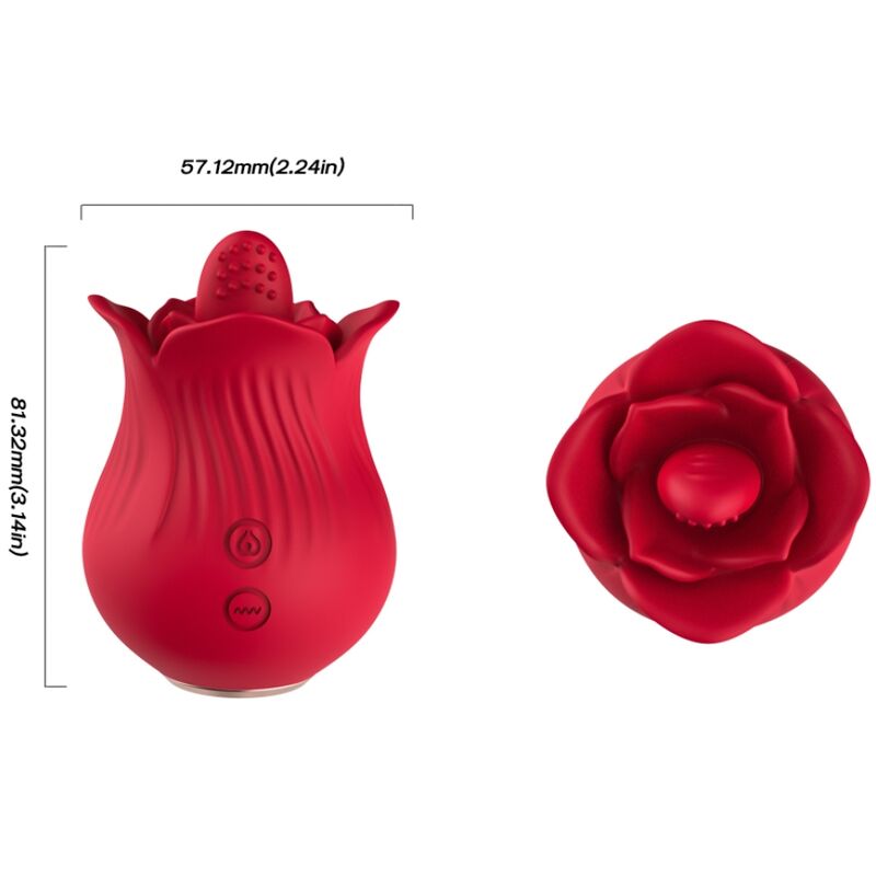 Armony - vibratore e stimolatore rosa rosso-3