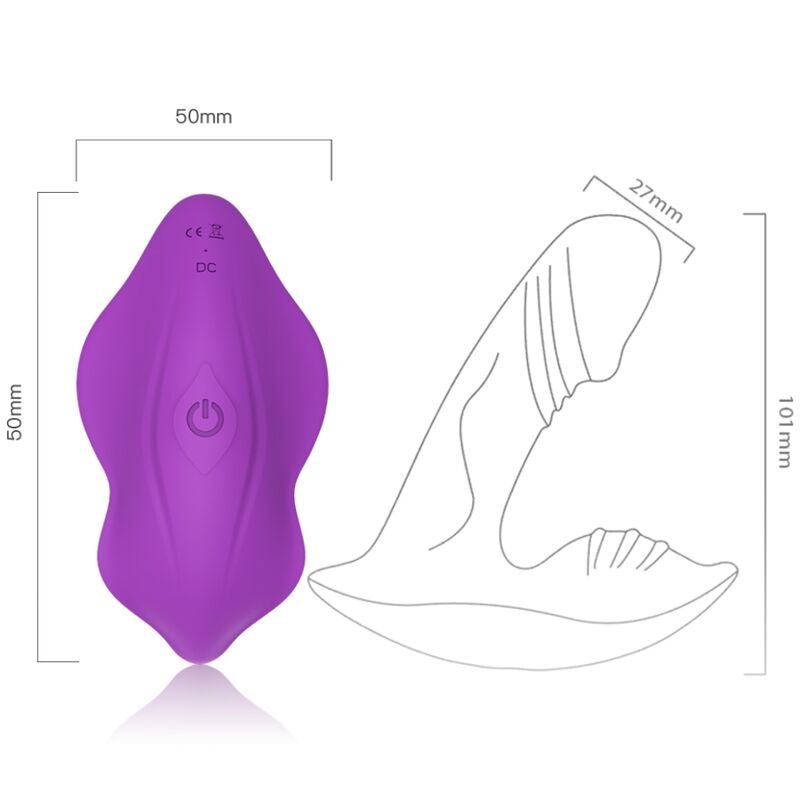 Armony - vibratore fischietto introducibile telecomando viola-1