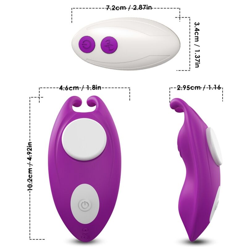 Armony - mutandine indossabili honeybee vibratore g-spot remote control viola-3