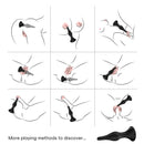 Armony - vibratore e plug anale telecomando nero-1