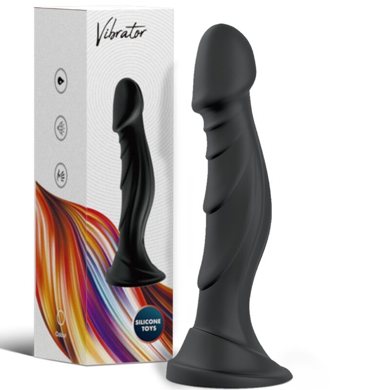 Armony - vibratore dildo e telecomando plug anale nero-3