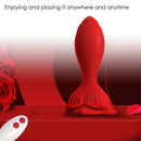 Armony - vibratore rosa e telecomando piccolo plug anale rosso-3