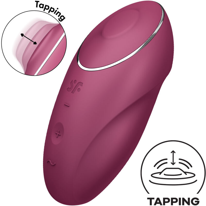 Satisfyer - tap & climax 1 vibratore lay-on rosso