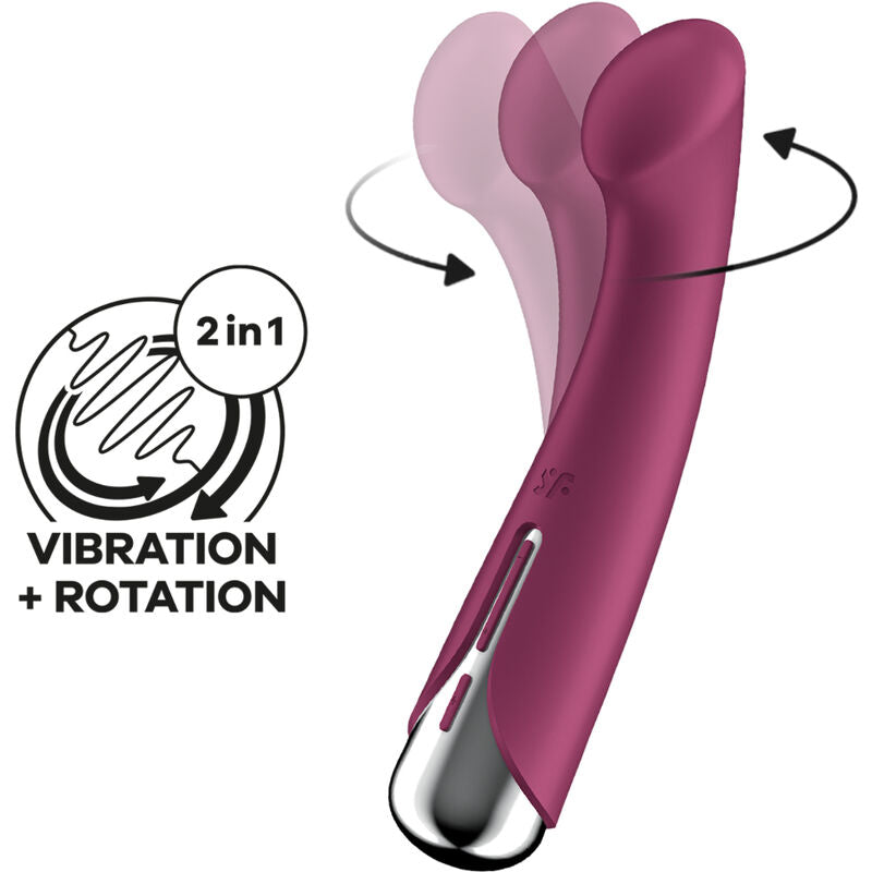 Satisfyer - spinning g-sport 1 vibratore rotatore rosso