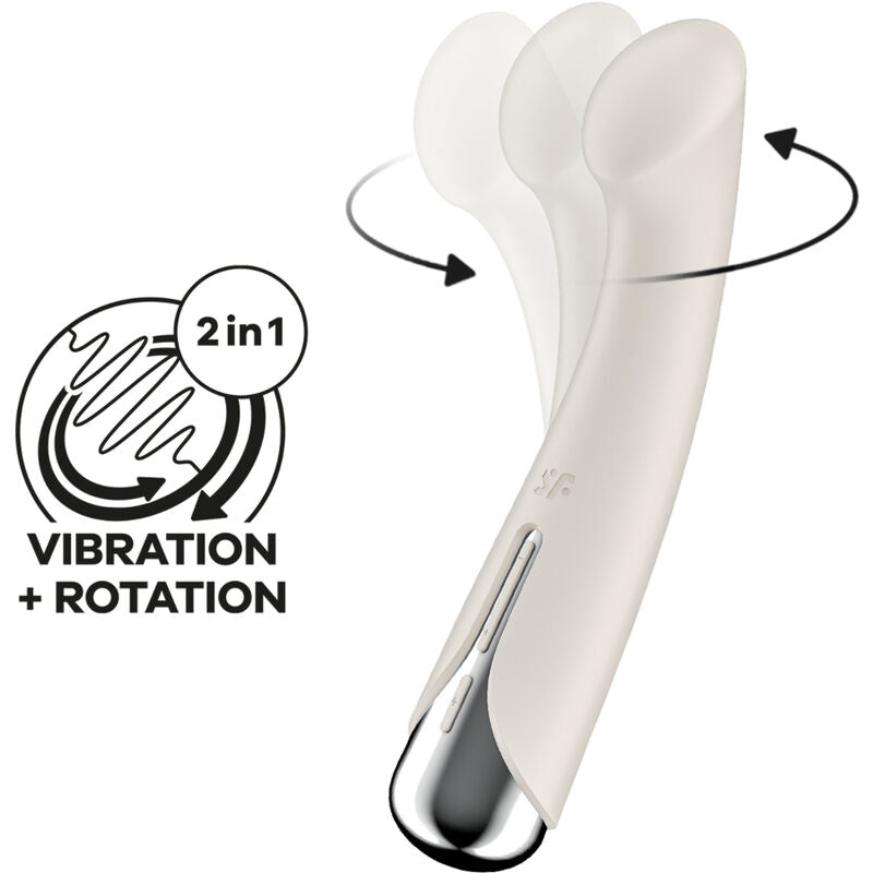 Satisfyer - spinning g-sport 1 vibratore rotatore beige