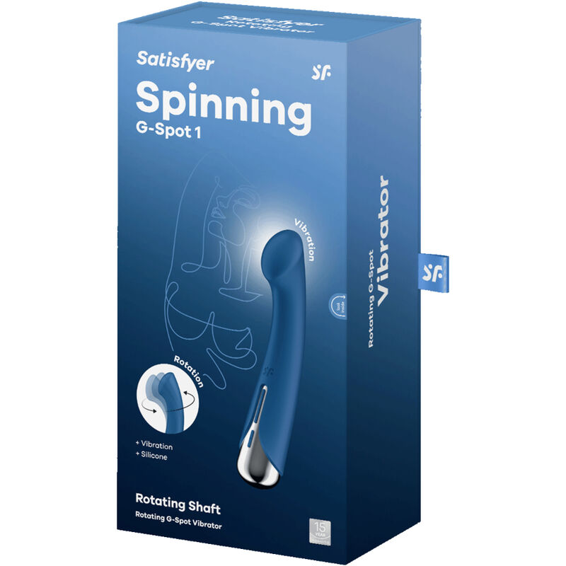 Satisfyer - spinning g-sport 1 vibratore rotatore blu-5